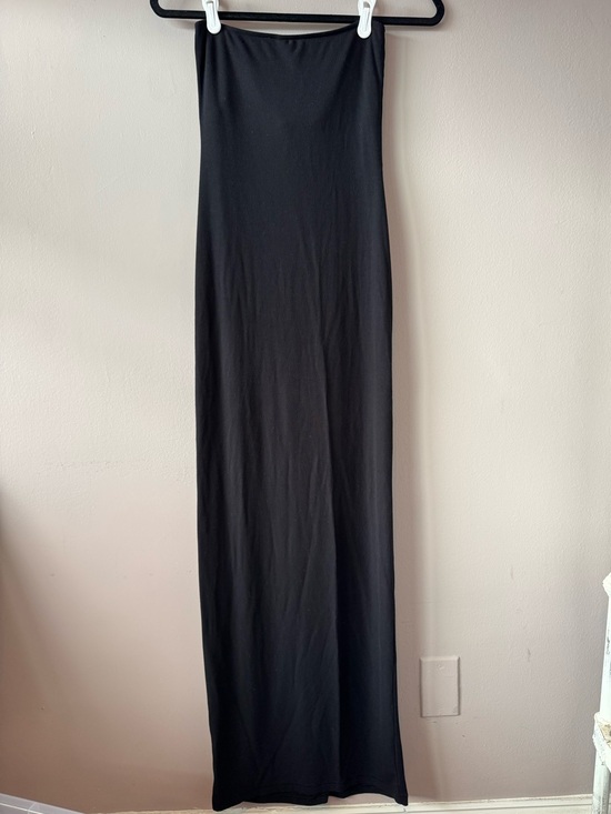 SKIMS Dresses & Skirts - Skims Women’s Black Strapless Ribbed Maxi Fits Everybody Tube Dress Size Small